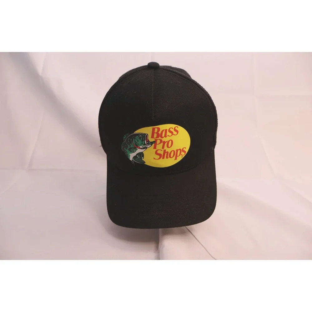 Bass Pro Shops Trucker Hat Mens Black Mesh